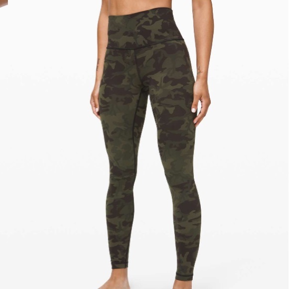 Lululemon Camo Wunder Under High-Rise Leggings Pants Luxtreme | Size 6, 28” - Picture 1 of 8